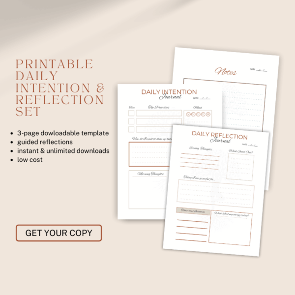 Daily Intention & Reflection Set - Tanas Wellness Way